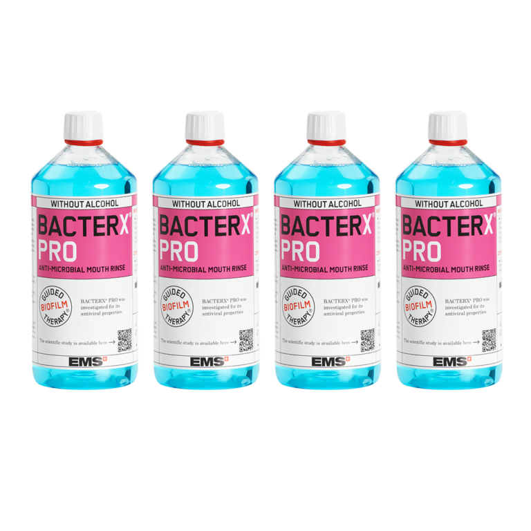 4 x BacterX Pro without alcohol